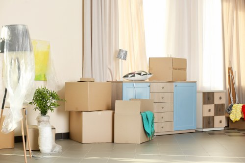 House removals team planning a home move in Sutton