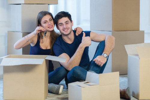 Commercial moving truck for office and business moves in Sutton