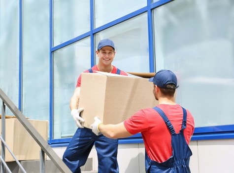Removal team helping with a residential move in Sutton