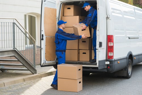 Commercial moving van service for offices in Sutton