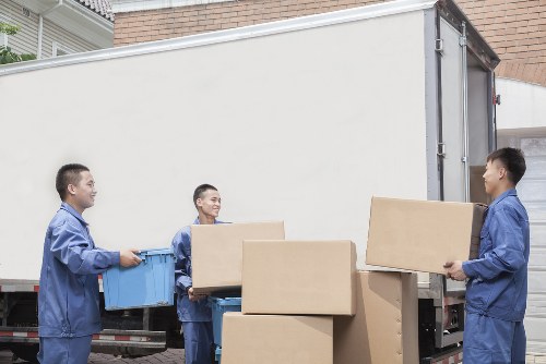 Removal van ready for a residential move in Sutton