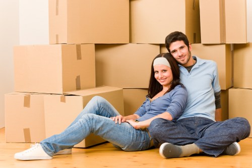 Local van service helping with a furniture delivery in Sutton