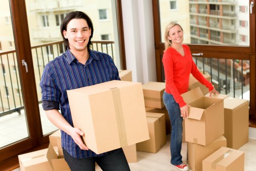 Van and helper supporting a flat move in Sutton